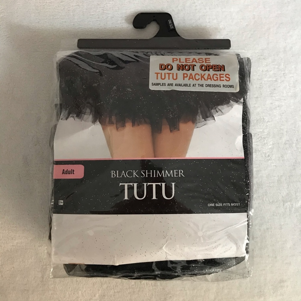 Black and Silver Glitter Tutu